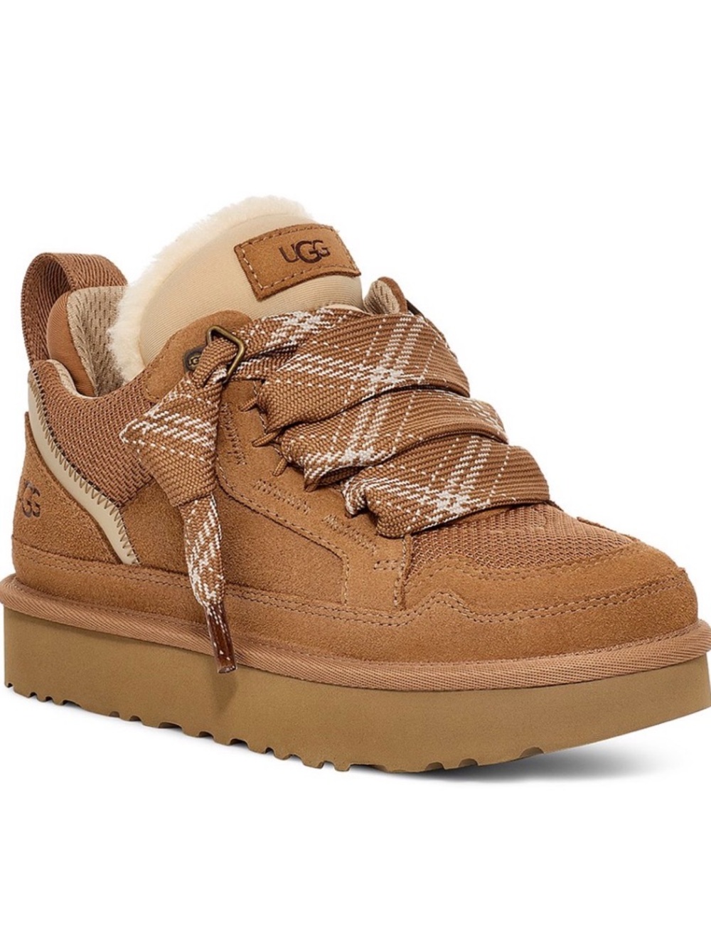 UGG Chestnut Women’s Size 6 Lowmel Lace-Up Sneaker Brand New in Box